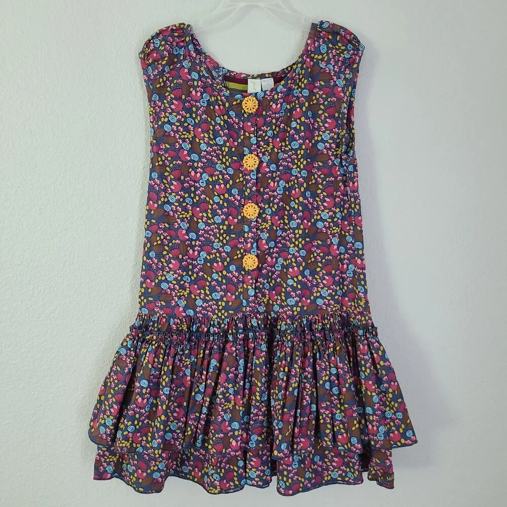 Paint by Numbers Girls Sleeveless Floral Dress Size 10
